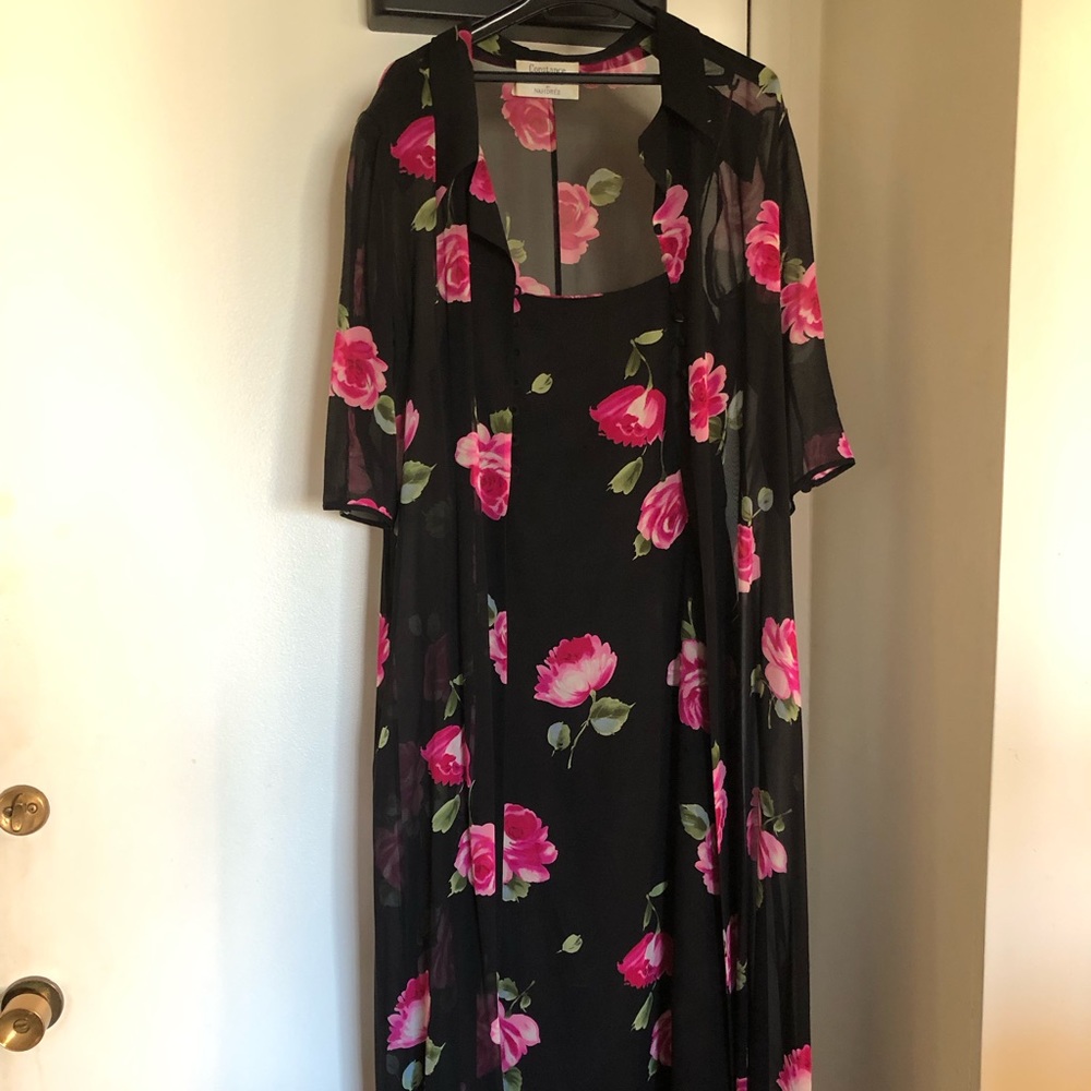 Dress and cover summery light airy worn twice from France